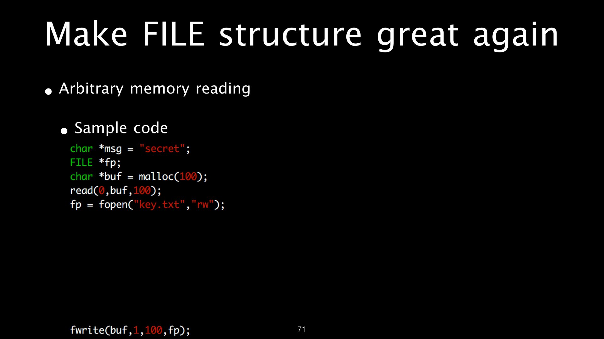 FILE Structures page 71
